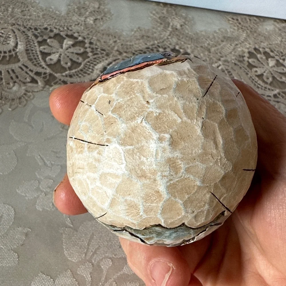 Vintage decoupage Angels Christmas tree ball ornament